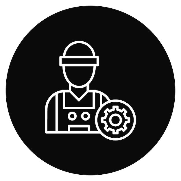 Imagen vectorial de icono mecánico Se puede usar para reparación de automóviles