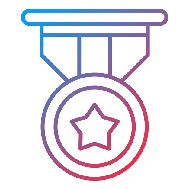 Imagen vectorial del icono de la medalla de oro Se puede usar para los Juegos Olímpicos