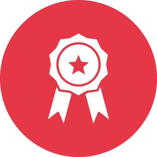 Imagen vectorial del icono de la medalla Se puede utilizar para la educación