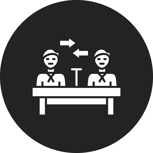 Imagen vectorial del ícono del mediador Se puede utilizar para comunicaciones