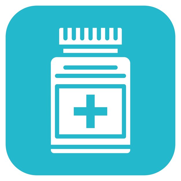 Imagen vectorial del icono del medicamento Se puede usar para el TDAH