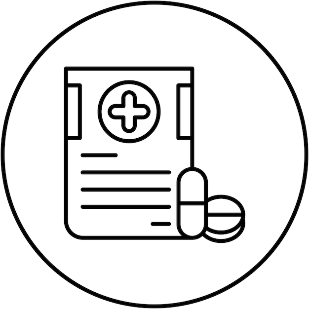 Imagen vectorial del icono del medicamento Se puede utilizar para Medicina I