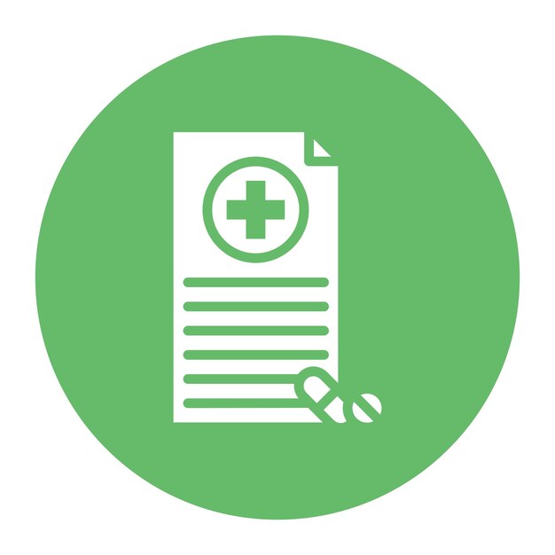 Imagen vectorial del icono de medicamentos recetados Se puede utilizar para la adicción