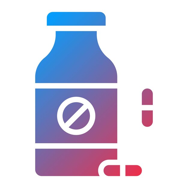 Imagen vectorial del icono de la medicina Se puede utilizar para el laboratorio