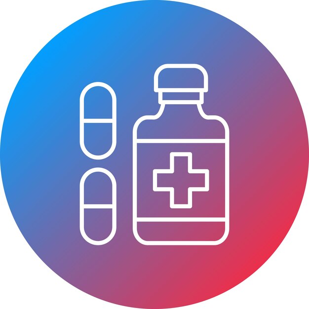 Imagen vectorial de icono de medicina Puede utilizarse para el cuidado dental