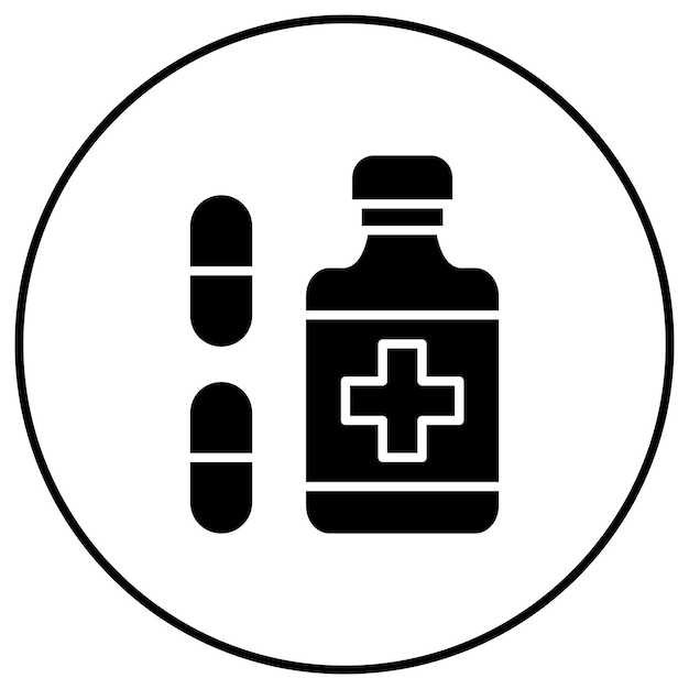 Imagen vectorial de icono de medicina Puede utilizarse para el cuidado dental