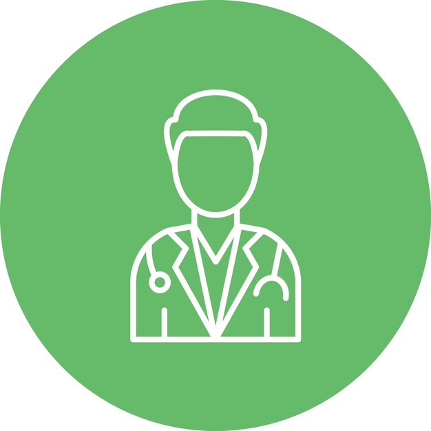 Imagen vectorial del icono del médico Se puede utilizar para Farmacia
