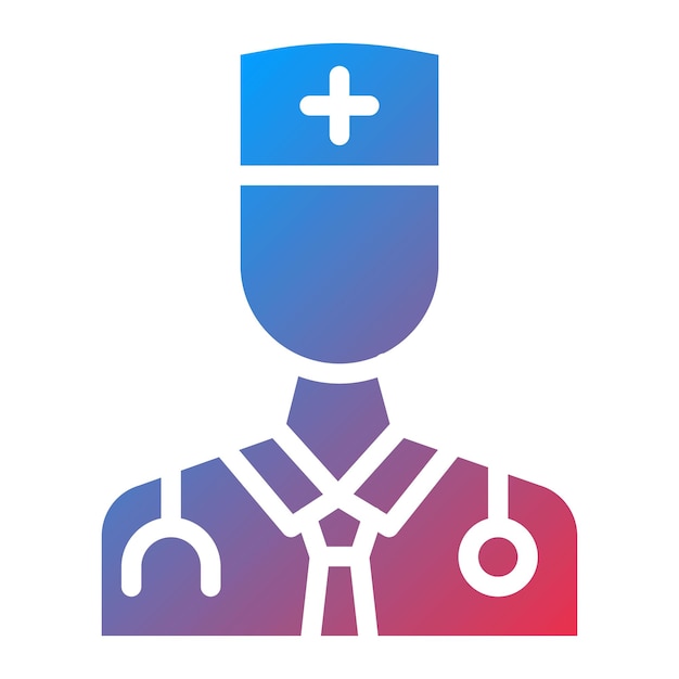 Imagen vectorial del icono del médico Puede utilizarse para la tuberculosis
