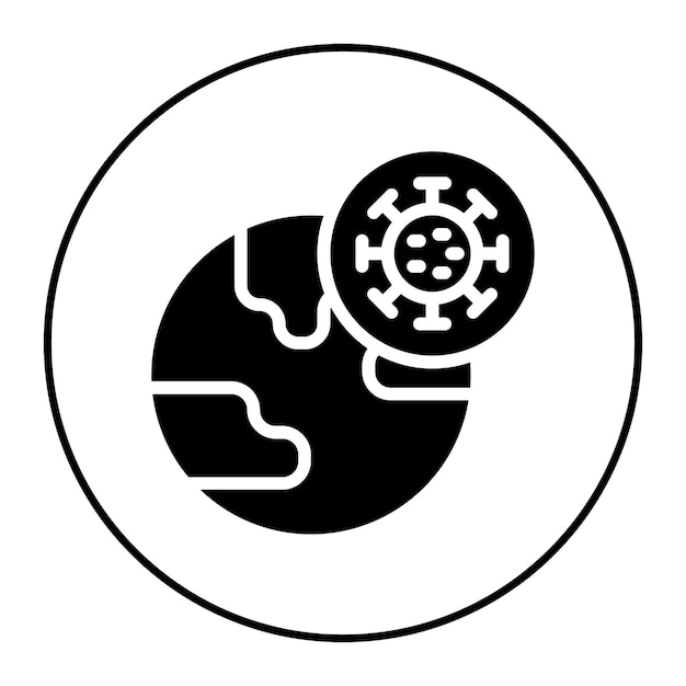 Imagen vectorial del icono de las medidas pandémicas Se puede utilizar para los servicios domésticos