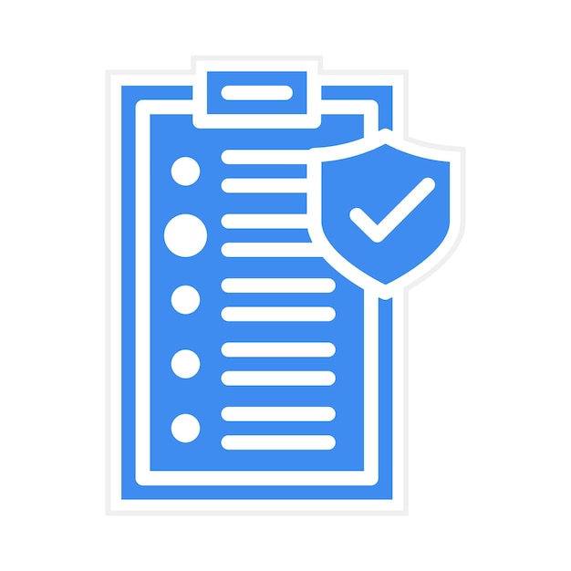 Imagen vectorial del icono de las medidas de seguridad Puede utilizarse para la gestión de riesgos