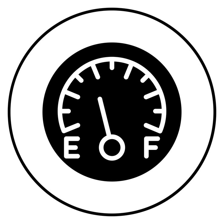 Vector imagen vectorial del icono del medidor de combustible se puede usar para petróleo y gas