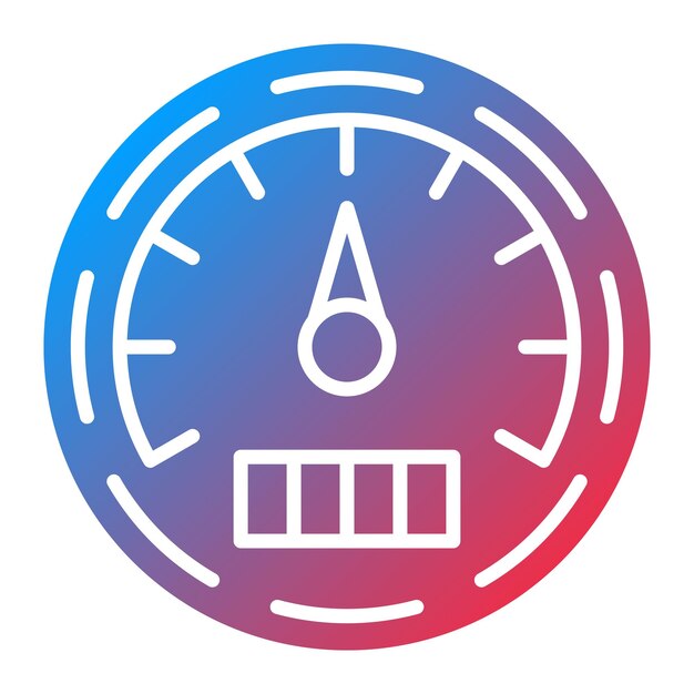 Imagen vectorial del ícono del medidor Se puede utilizar para la industria de la gasolina