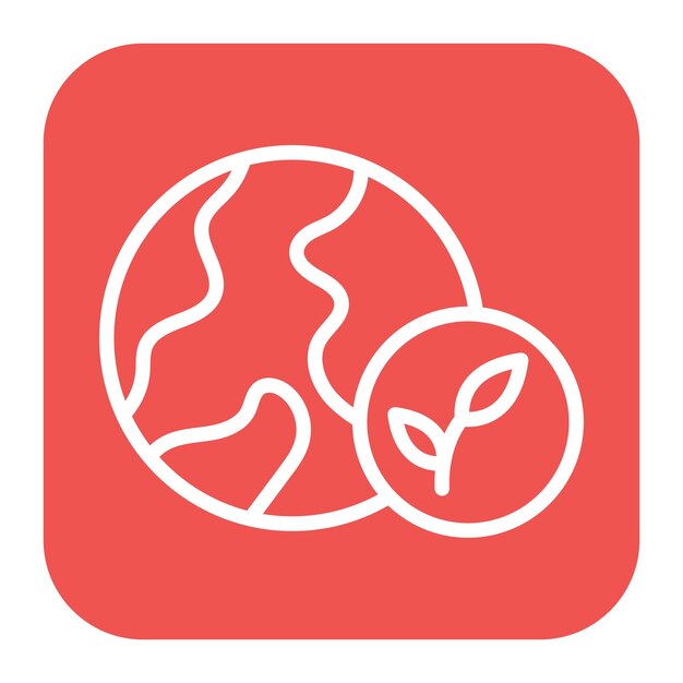 Imagen vectorial del icono del medio ambiente Se puede utilizar para el calentamiento global