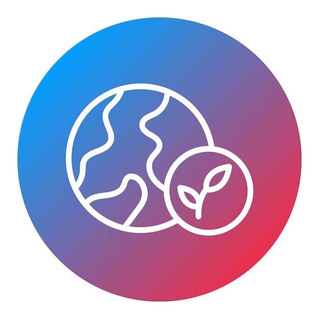 Imagen vectorial del icono del medio ambiente Se puede utilizar para el calentamiento global