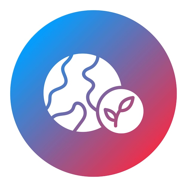 Imagen vectorial del icono del medio ambiente Se puede utilizar para el calentamiento global