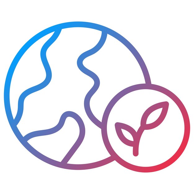 Imagen vectorial del icono del medio ambiente Se puede utilizar para el calentamiento global