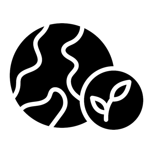 Imagen vectorial del icono del medio ambiente Se puede utilizar para el calentamiento global