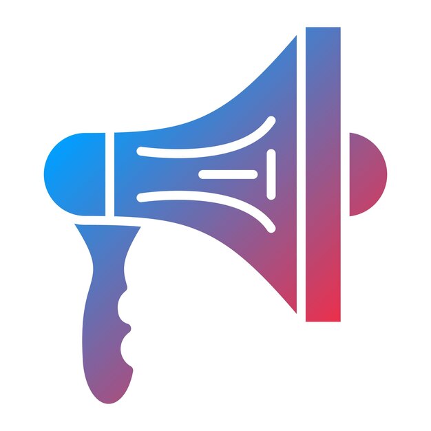 Imagen vectorial del icono del megáfono Se puede usar para Shopping Friday