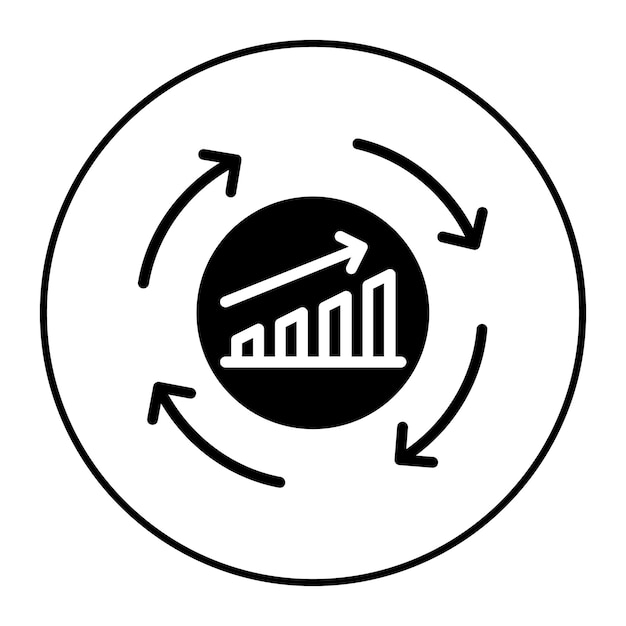 Imagen vectorial de icono de mejora continua Se puede utilizar para los valores básicos