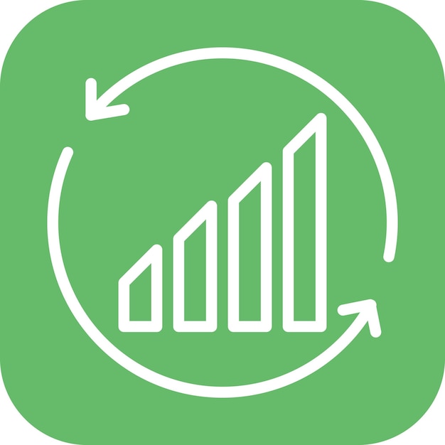 Imagen vectorial de icono de mejora continua puede utilizarse para la garantía de calidad