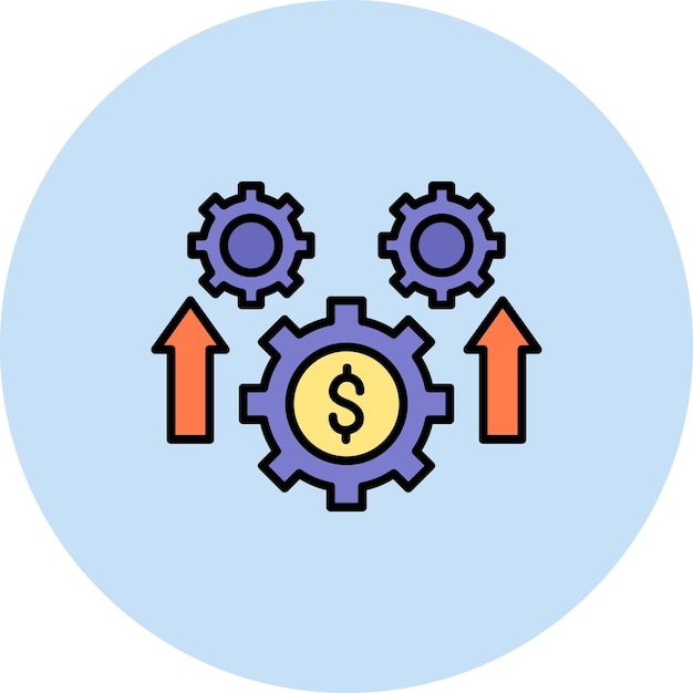 Imagen vectorial de icono de mejora Se puede utilizar para la productividad