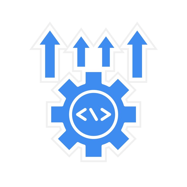 Vector imagen vectorial de icono de mejora puede utilizarse para no código