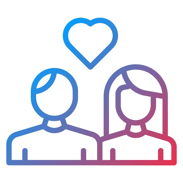 La imagen vectorial del icono de los mejores amigos se puede usar para la relación social