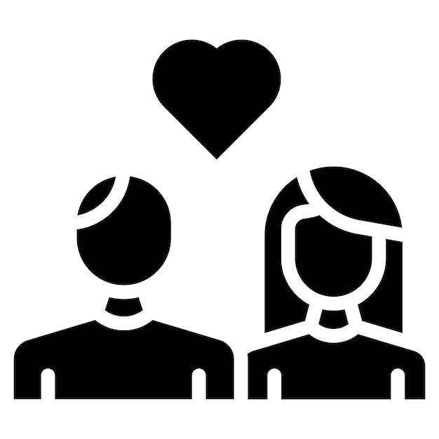 La imagen vectorial del icono de los mejores amigos se puede usar para la relación social