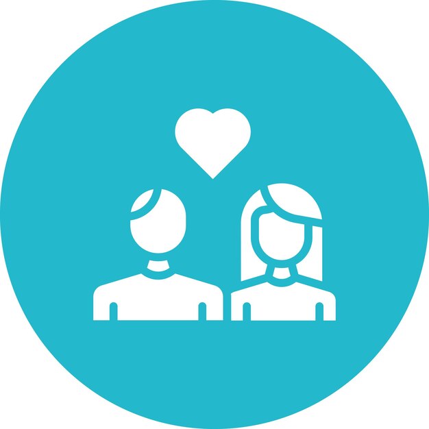 La imagen vectorial del icono de los mejores amigos se puede usar para la relación social