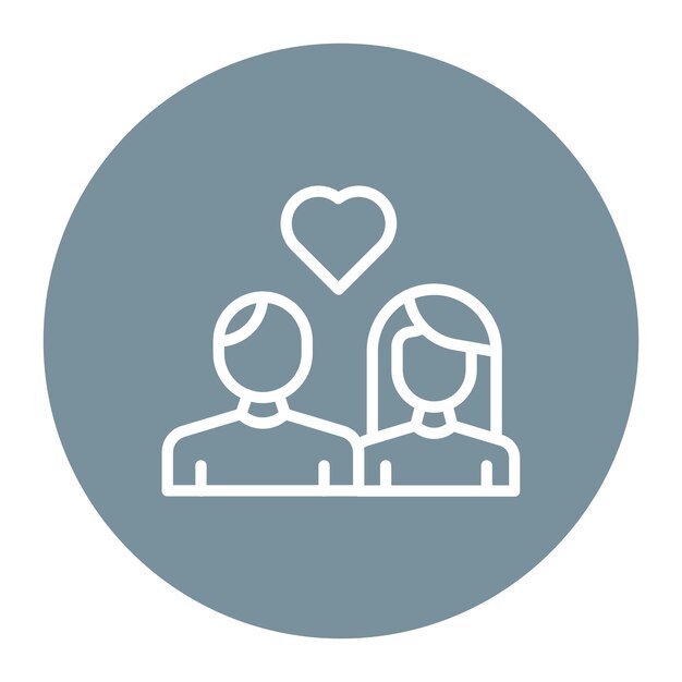 La imagen vectorial del icono de los mejores amigos se puede usar para la relación social