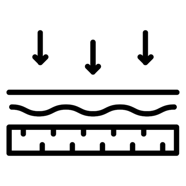 Imagen vectorial del icono de membrana Se puede utilizar para las características de la tela