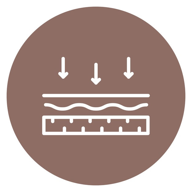 Imagen vectorial del icono de membrana Se puede utilizar para las características de la tela