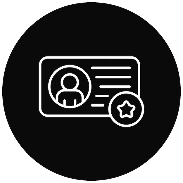 Imagen vectorial del icono de membresía Se puede utilizar para la tienda web