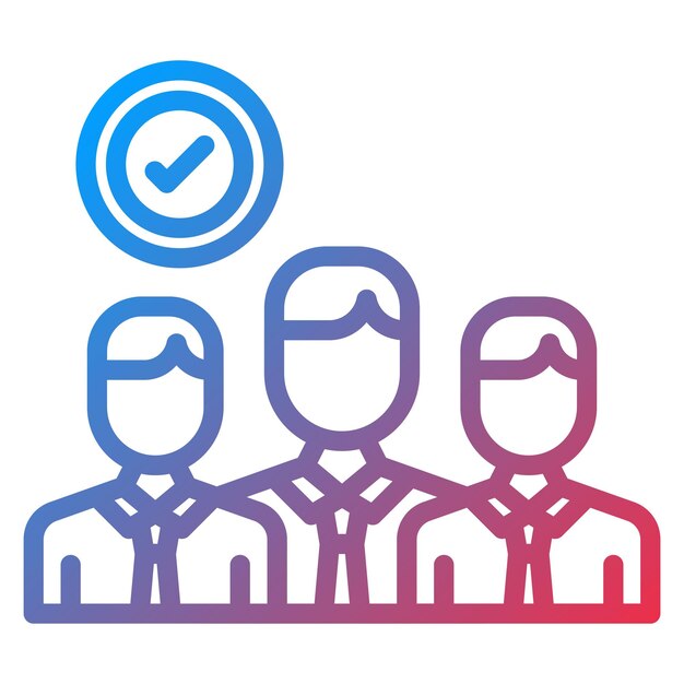 Imagen vectorial del icono de las membresías profesionales Se puede utilizar para el currículum vitae