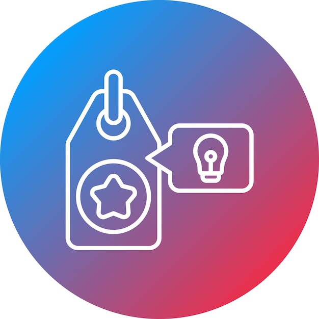 Imagen vectorial del icono de las menciones de marca Se puede utilizar para el marketing de influencers