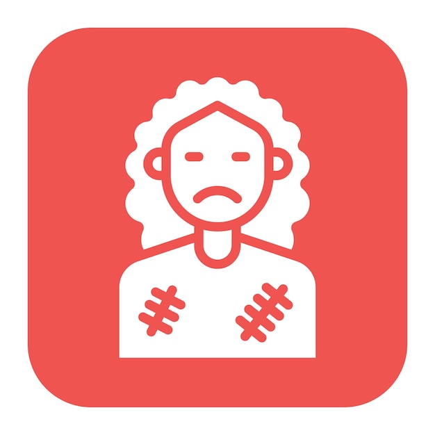 Imagen vectorial del icono del mendigo Se puede usar para los sin techo