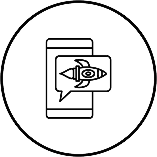 Imagen vectorial del icono del mensaje Se puede utilizar para el arranque
