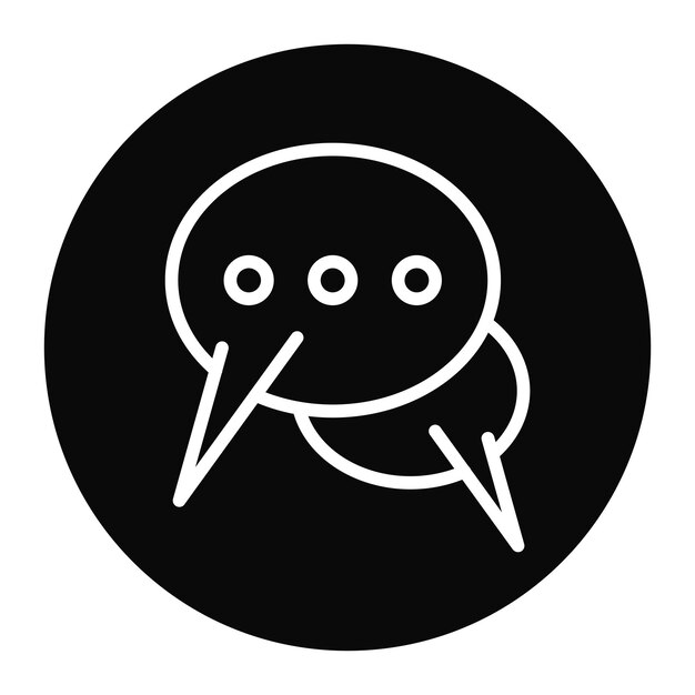 Imagen vectorial del icono del mensaje Se puede utilizar para la tienda web