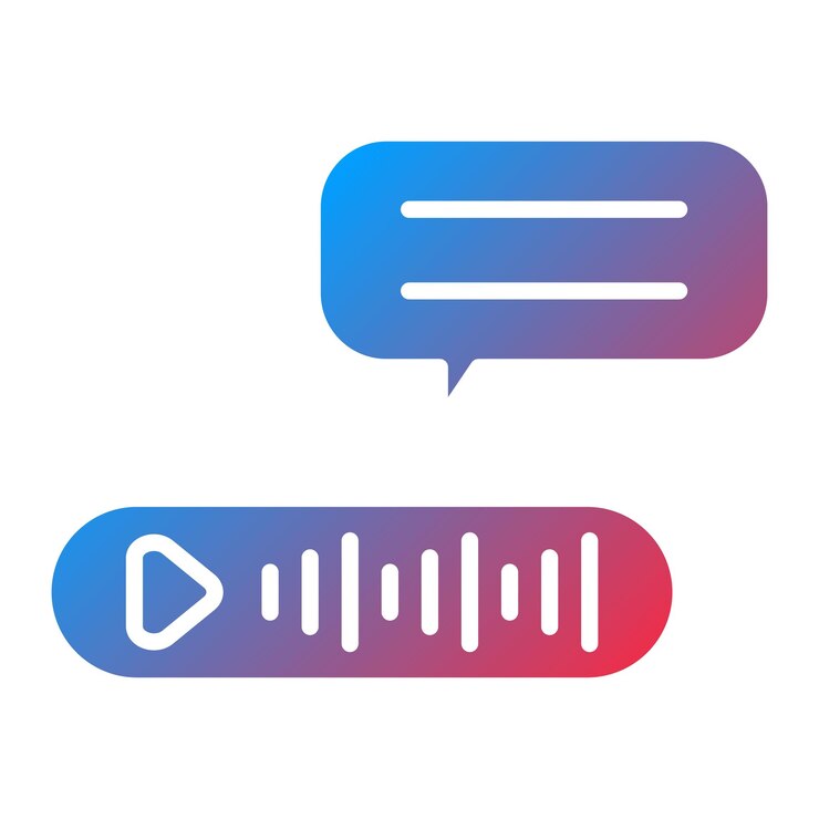 Vector imagen vectorial del icono del mensaje de voz se puede utilizar para trabajar desde casa
