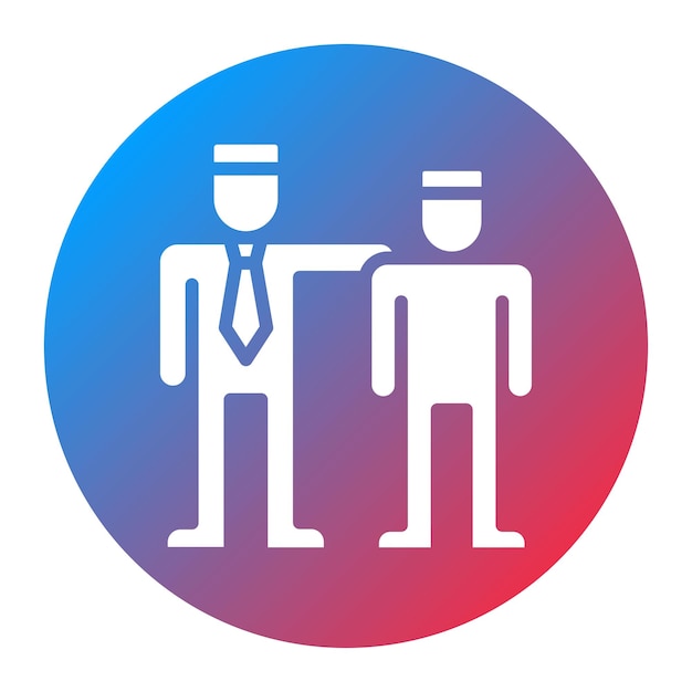 Imagen vectorial del icono de mentoría Se puede utilizar para la Feria del Trabajo