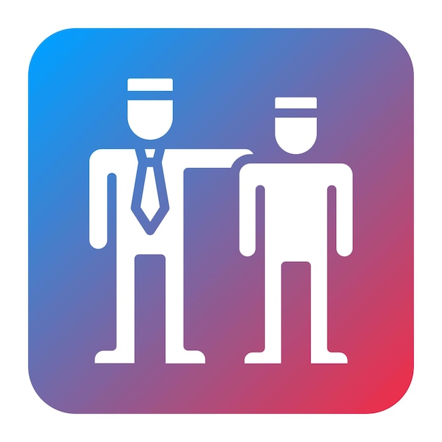 Imagen vectorial del icono de mentoría Se puede utilizar para la Feria del Trabajo