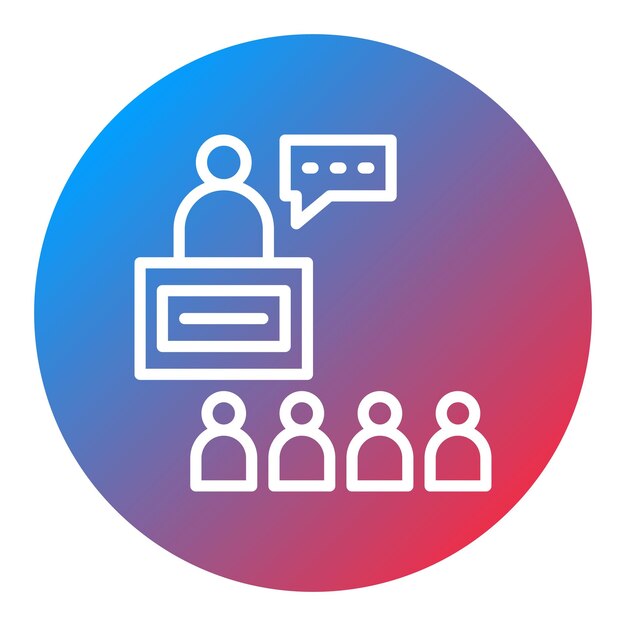 Imagen vectorial del icono de mentoría Se puede utilizar para la incorporación empresarial