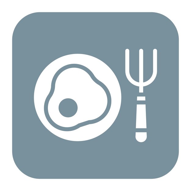 Imagen vectorial del icono del menú del brunch Se puede usar para el brunch