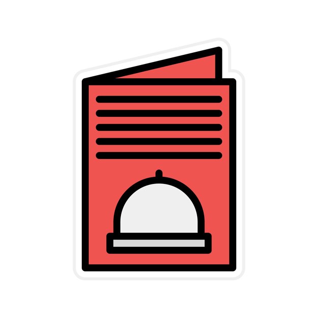 Imagen vectorial del icono del menú Se puede usar para Bar