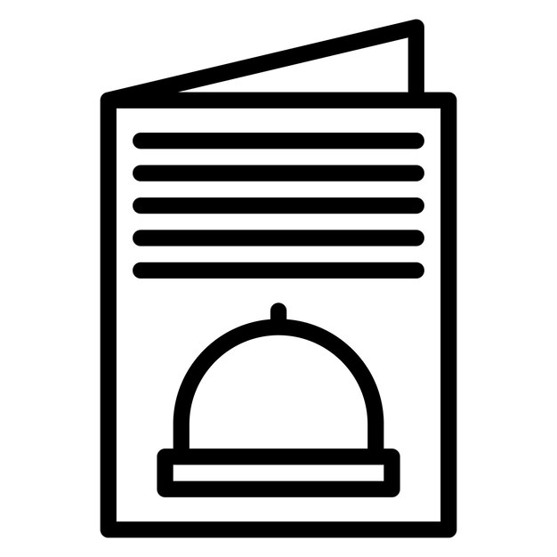 Imagen vectorial del icono del menú Se puede usar para Bar