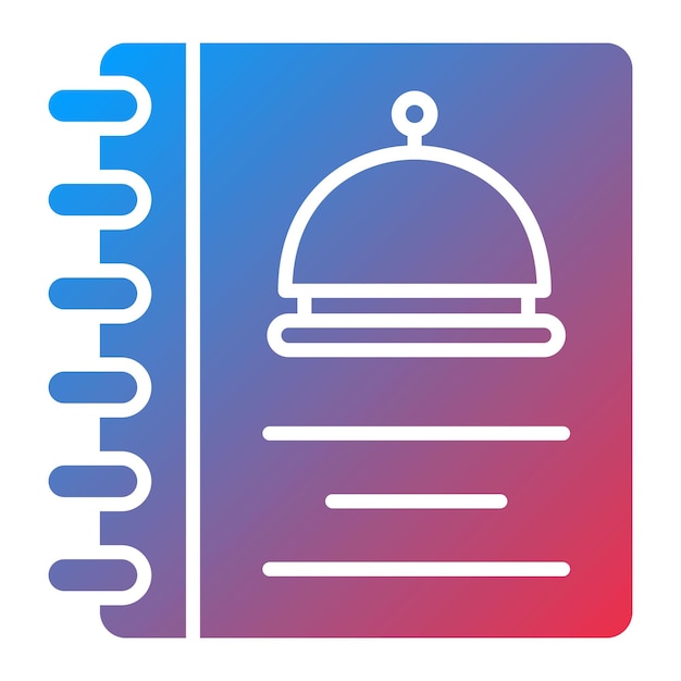 Imagen vectorial del icono del menú Se puede usar para catering