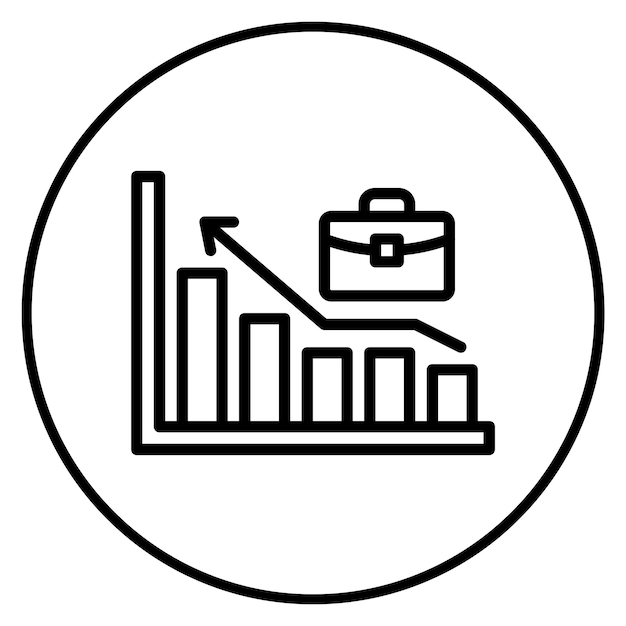 Imagen vectorial del icono del mercado de trabajo Se puede utilizar para la búsqueda de cabezas