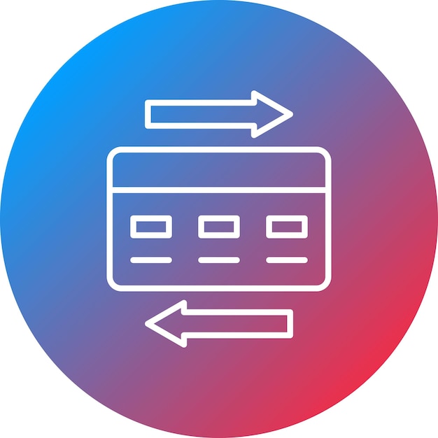 Imagen vectorial del icono del método de pago Se puede utilizar para el comercio electrónico