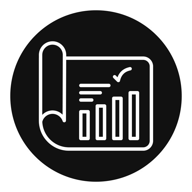 Imagen vectorial del icono de las métricas del proyecto Se puede utilizar para la evaluación del proyecto