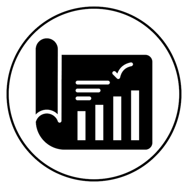 Imagen vectorial del icono de las métricas del proyecto Se puede utilizar para la evaluación del proyecto